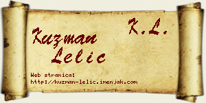 Kuzman Lelić vizit kartica